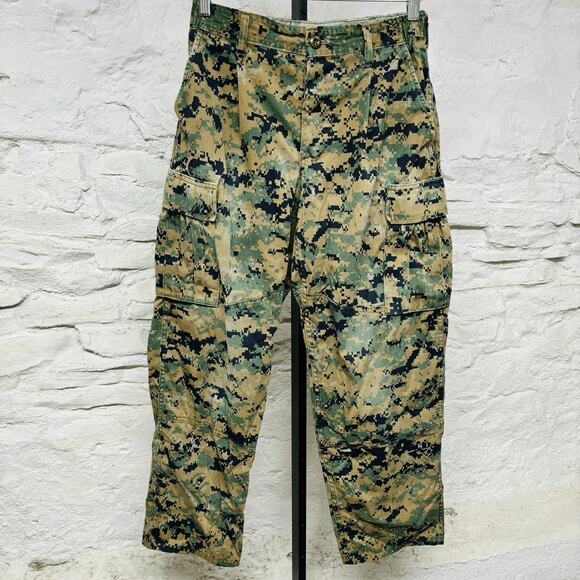 Set USMC MARPAT Digital Woodland Camo Cargo Pants Slant Pocket Shirt US Marines - Picture 12 of 16